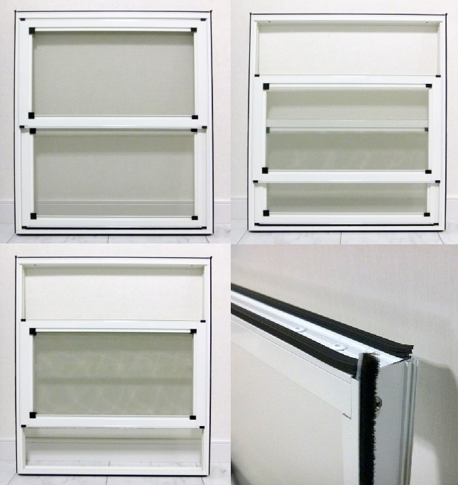 オーダーメイド 上げ下げ網戸61007 寸法 W421～610×H551～700 工藤様お