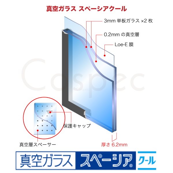 日本板硝子NSG 真空ガラス スペーシアクール 鈴木様邸お見積り分0117