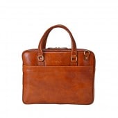 Italian Leather A4Just Briefcase