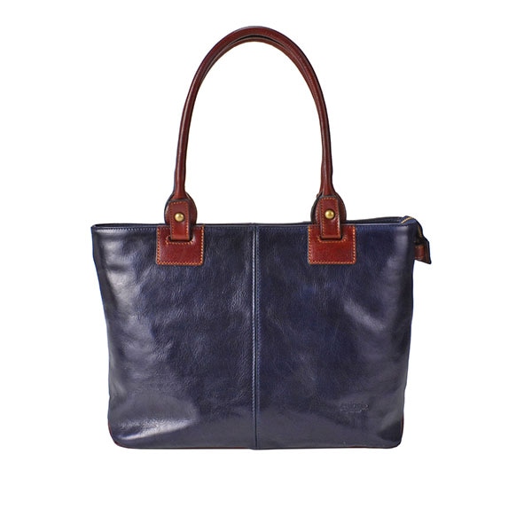 Italian Leather 2tone Tote