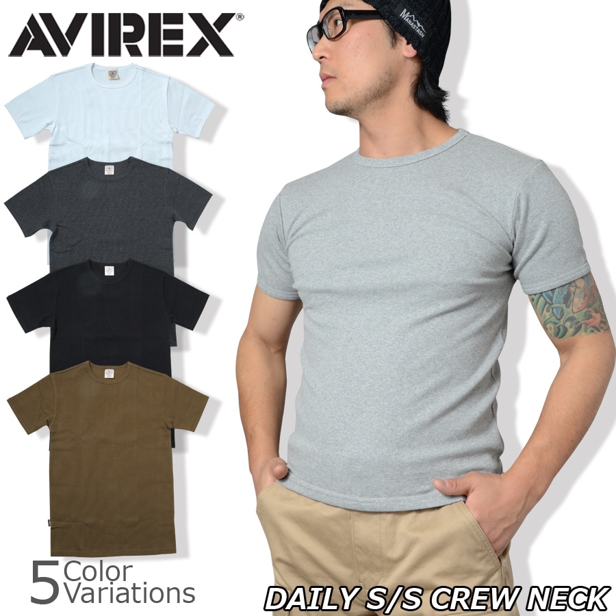 国内発/本物保証/AVIREX 半袖 クルーネック Tシャツ☆残りわずか 楽天市場】AVIREX アビレックス ファティーグTシャツ クルー