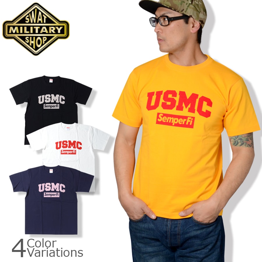 SWAT ORIGINAL USMC Semper Fi メンズ 半袖 Tシャツ 【メール便：送料無料】
