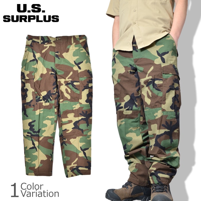 U.S SURPLUS（ＵＳサープラス） 米軍放出未使用品 BDU トラウザース パンツ 50/50