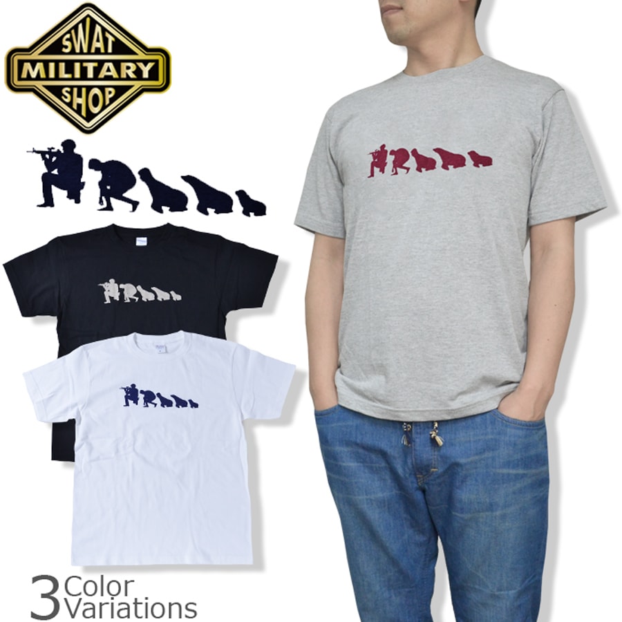 SWAT ORIGINAL SEALS 進化論 半袖 Tシャツ 【メール便：送料無料】