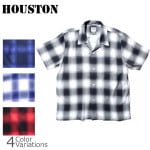 HOUSTONʥҥ塼ȥ OMBRE CHECK ALOHA SHIRT ֥å ϥ 40988