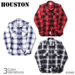 HOUSTONʥҥ塼ȥ OMBRE CHECK VIYELLA SHIRT ֥졽å ӥ饷 41049