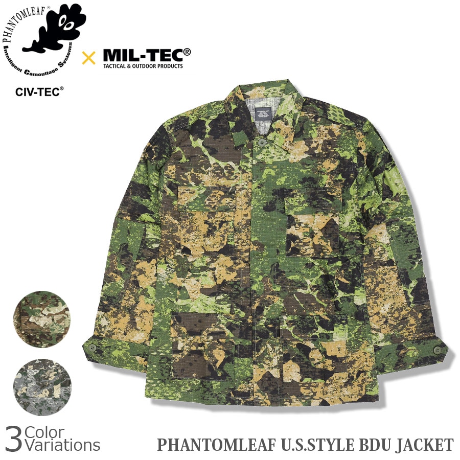 MIL-TEC（ミルテック） PHANTOMLEAF U.S.STYLE BDU JACKET 