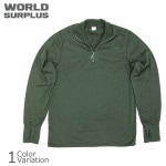 WORLD SURPLUSʥɥץ饹 ե󥹷̤ EMINENCE TECH+ 200 F1 HALF ZIP WOOL SHIRTS ϡեå 륷 EU-1321