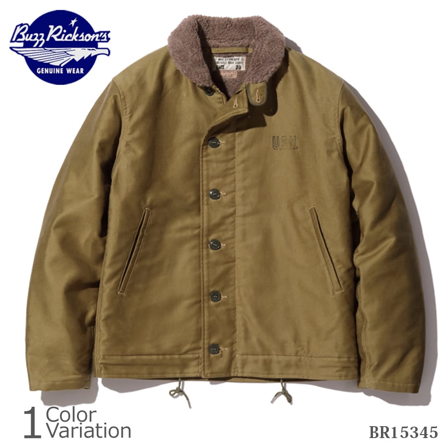 Buzz Rickson's（バズリクソンズ） Type N-1 Khaki “NAVY DEPARTMENT DEMOTEX-ED” BR15345