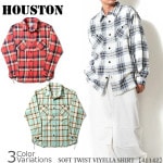 HOUSTONʥҥ塼ȥ SOFT TWIST VIYELLA SHIRT եȥĥȥӥ饷 41142