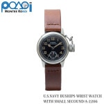 MONTRE ROROI M.R.C. WATCH CO. WW2 REPLICA U.S.NAVY BUSHIP WRIST WATCH WITH SMALL SECOUND Ƴӻ A-2206