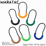 MARATAC Zipper Pull - Hi Viz 3pack �ڥ᡼���ء�