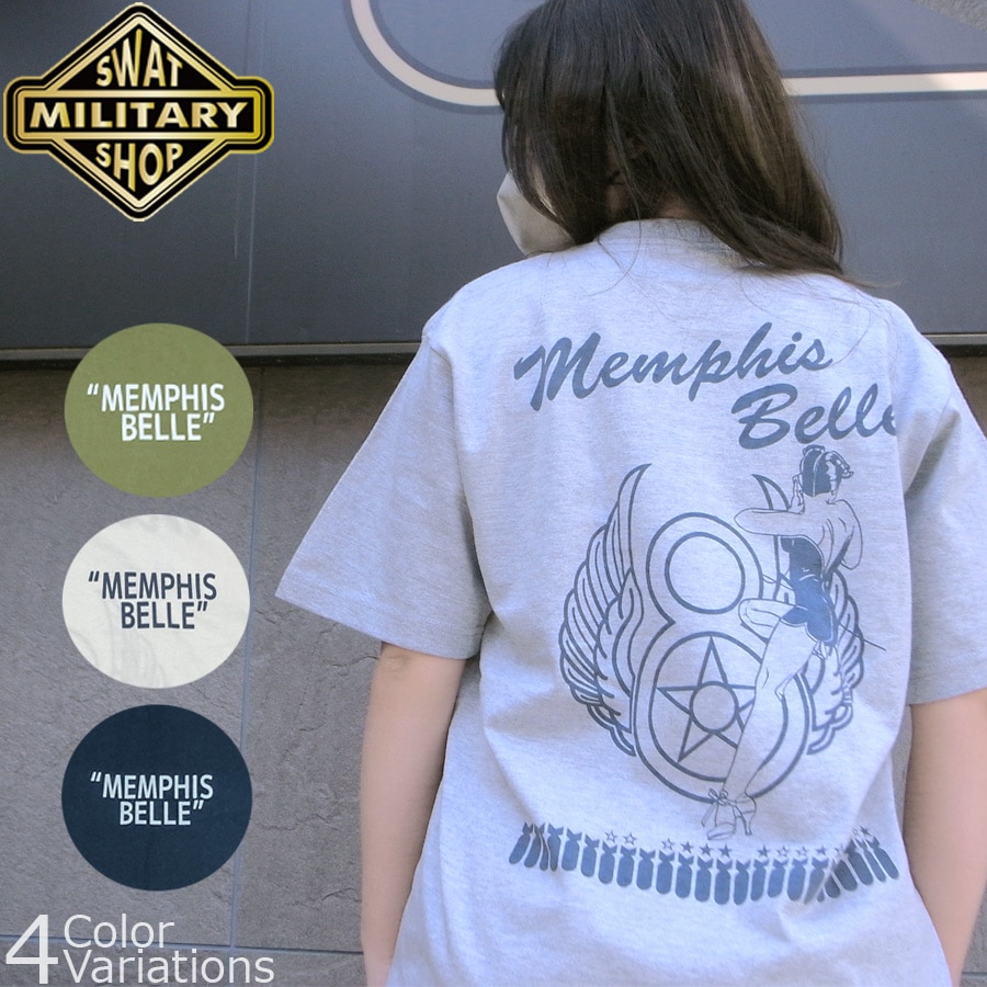 SWAT ORIGINAL Memphis Belle T-Shirt 6.2oz 【メール便：送料無料】