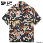 SUN SURFʥ󥵡ա RAYON HAWAIIAN SHIRT THE TRIANGULAR FIGHT SS39414