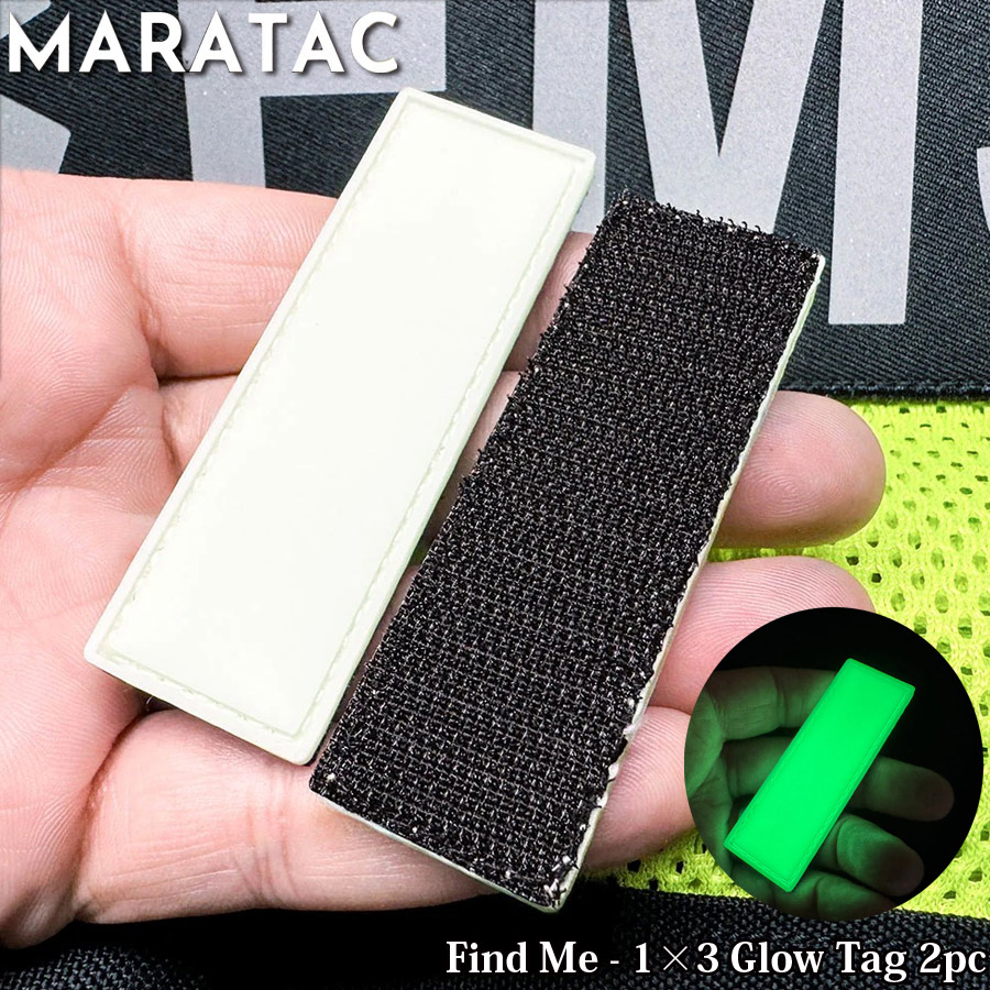 MARATAC Find Me - 1x3 Glow Tag 2pc 【メール便】