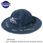 Buzz Rickson's HAT, WORKING, DENIM VINTAGE WASHED STENCIL BR02850