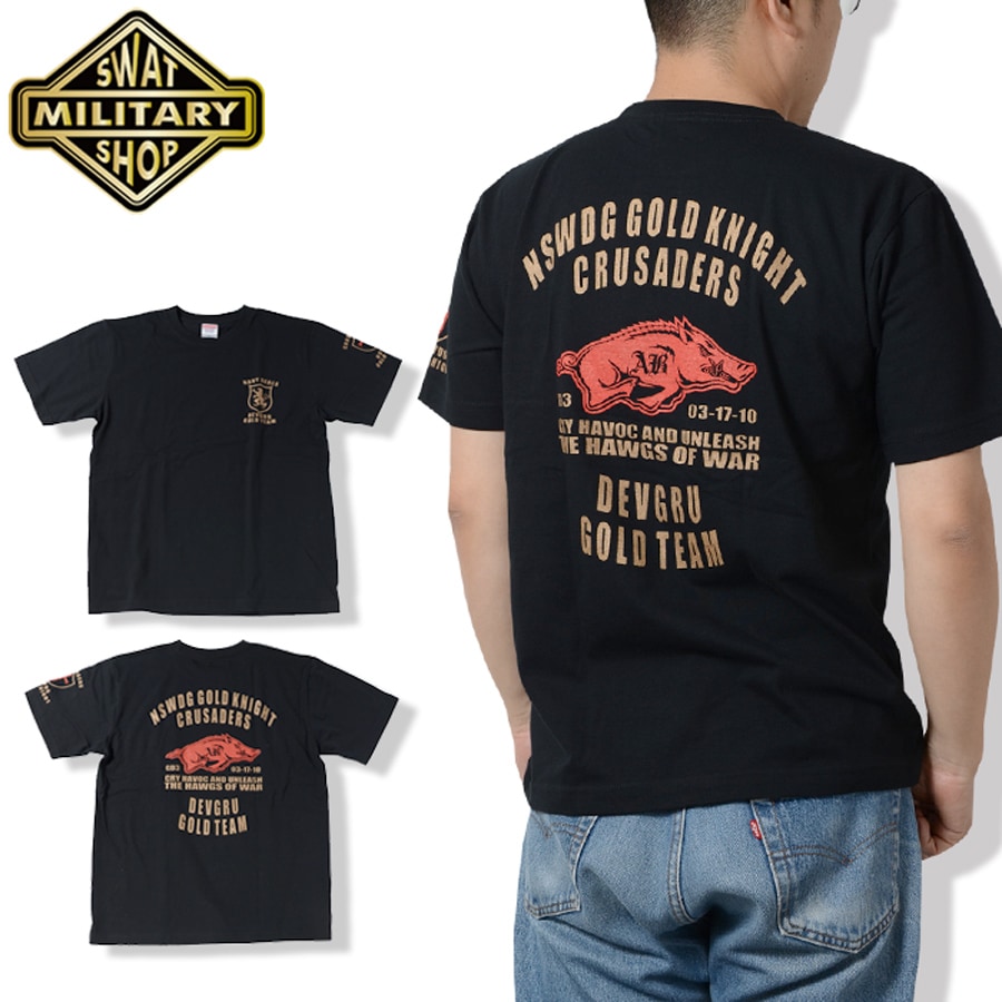 SWAT ORIGINAL “THE HAWGS OF WAR” イノシシ Tシャツ 【メール便：送料無料】