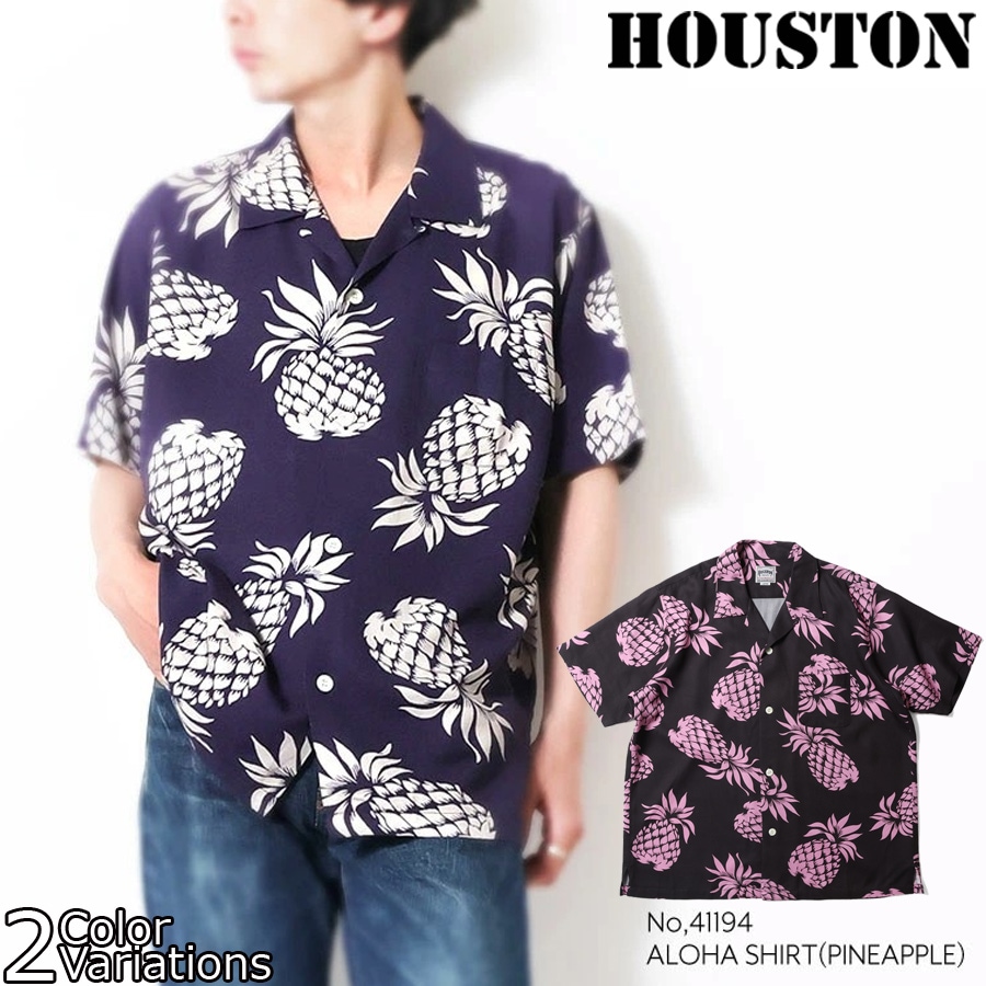 HOUSTON ALOHA SHIRT PINEAPPLE 41194