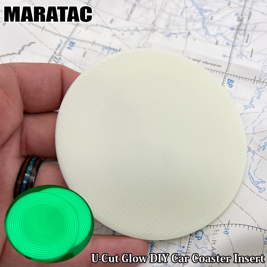MARATAC U-Cut Glow DIY Car Coaster Insert 【メール便】