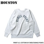 HOUSTON PRINT U.S. COTTON R/V SWEAT(KINGS POINT) U.S.åȥ󥹥åȥ 22324