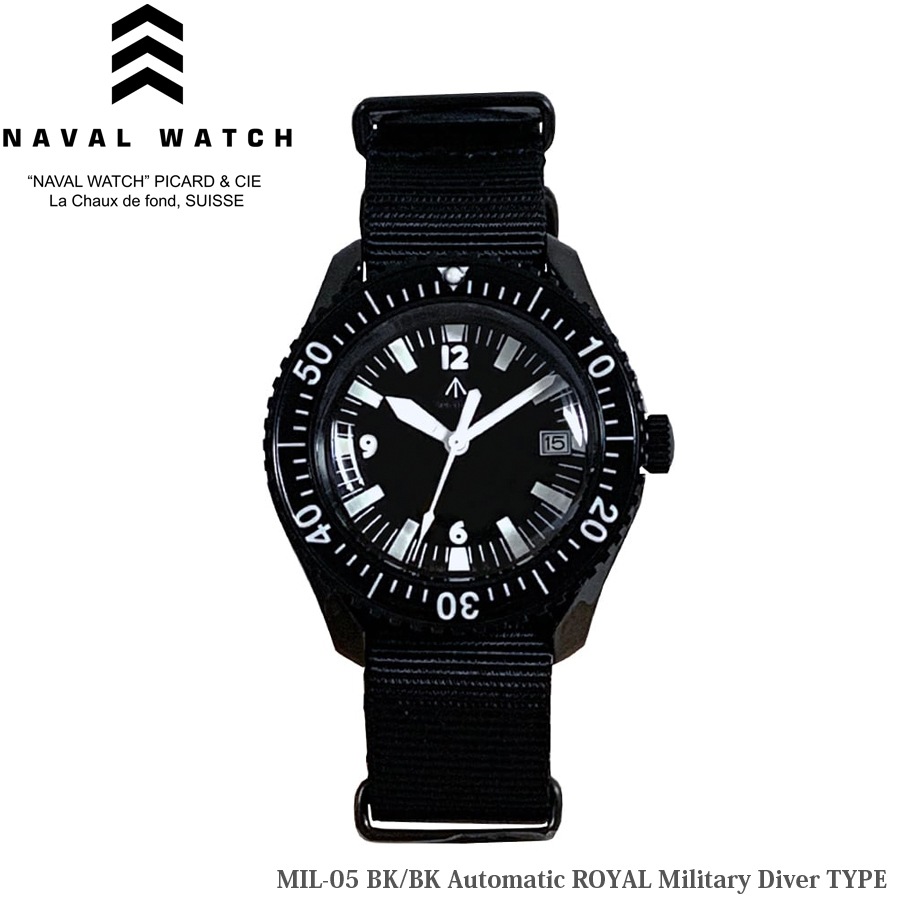 ミリタリーショップ専門店 SWAT | NAVAL WATCH MIL.-05 BK/BK ミリタリーショップ専門店 SWAT | NAVAL WATCH MIL.-05 BK/BK