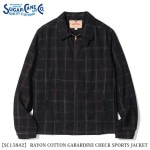 SUGAR CANE & Co. RAYON COTTON GABARDINE CHECK SPORTS JACKET SC15842