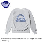 Buzz Rickson's HORIZONTAL KNITTING SWEAT SHIRT CVA-67 J.F. KENNEDY BR69645