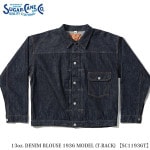 SUGAR CANE & Co. 13oz. DENIM BLOUSE 1936 MODEL (T-BACK) SC11936T