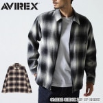 AVIREX(���ӥ�å���) OMBRE CHECK ZIP UP SHIRT 7835220013