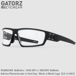 GATORZ�ʥ����������� WARHAWK -Ballistics / ANSI Z87.1+ MILSPEC Ballistic Inferno Photochromic w/Anti-Fog / Black w/Black Logo GZ-15-005
