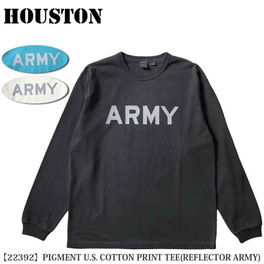 ミリタリーショップ専門店 SWAT | HOUSTON PIGMENT U.S. COTTON PRINT TEE(REFLECTOR ...