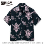 SUN SURF�ʥ��󥵡��ա� RAYON HAWAIIAN SHIRT ��INCARNATION OF GOD�� SS39611