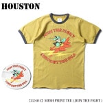 HOUSTON MESH PRINT TEE (JOIN THE FIGHT) ��å���ץ��� Ⱦµ T����� 22401 �ڥ᡼���ء�