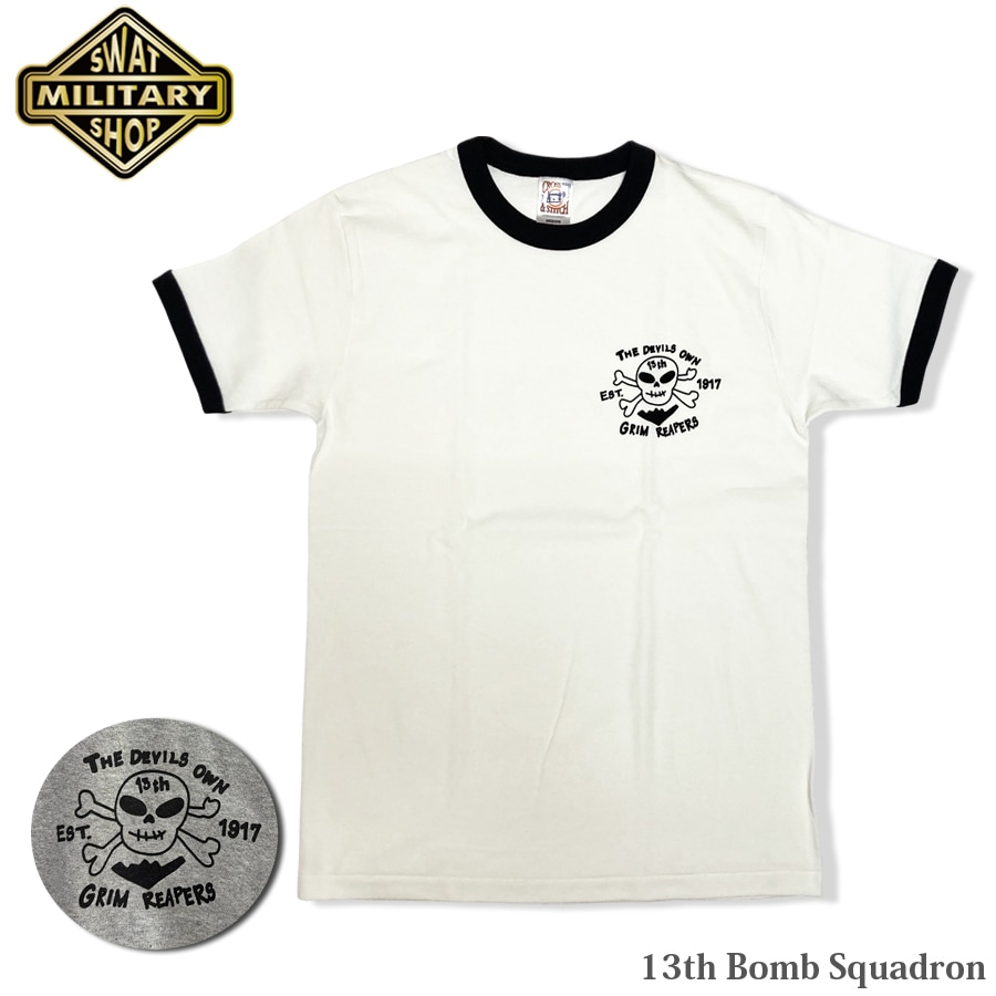 SWAT ORIGINAL 13th Bomb Squadron ゆるスカル T-SHIRT 【メール便：送料無料】
