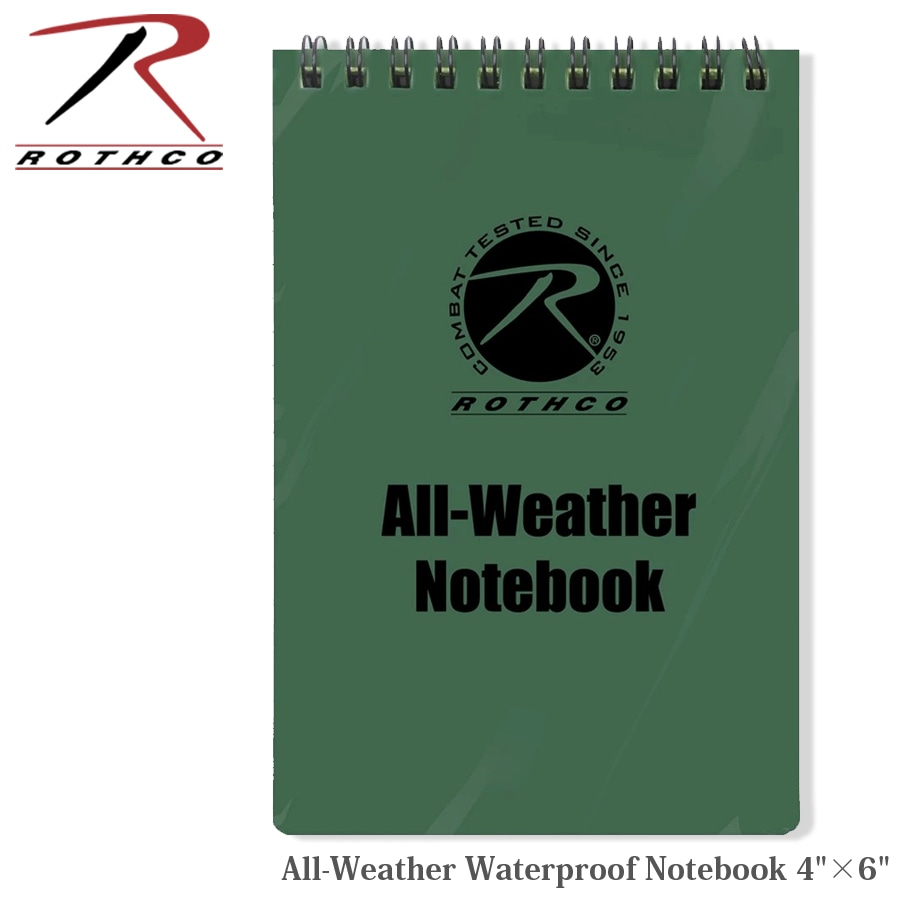 ROTHCO（ロスコ） All-Weather Waterproof Note 4×6 【メール便】