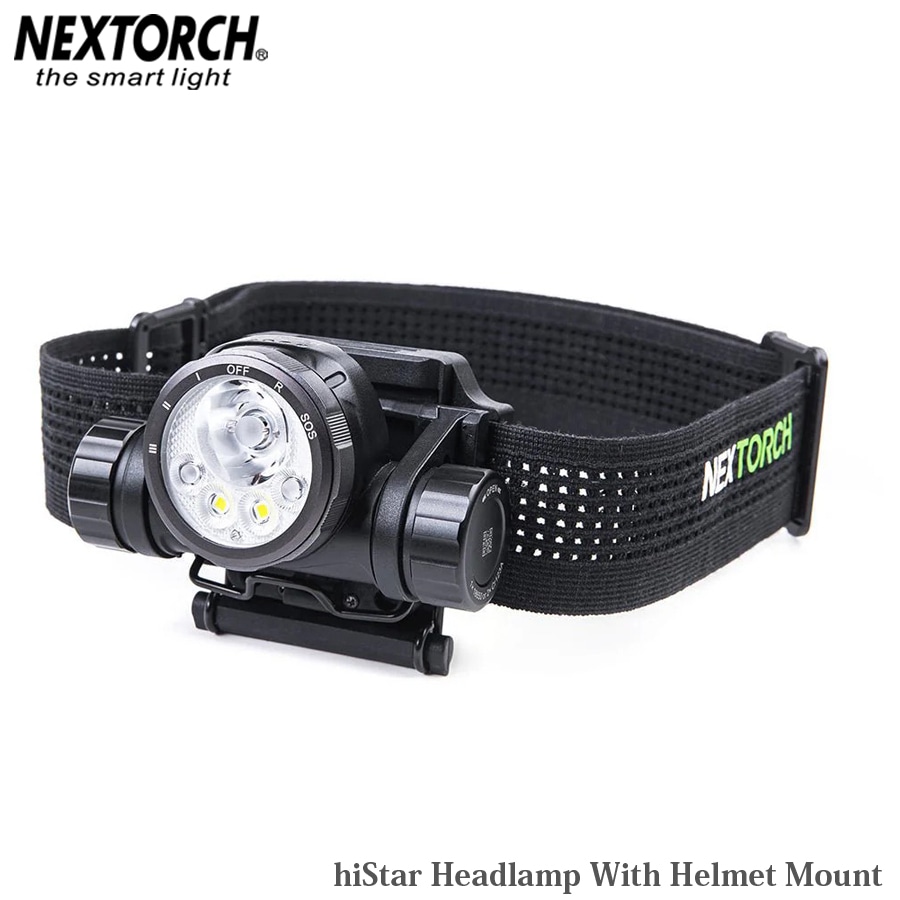 NEXTORCH（ネクストーチ） hiStar Headlamp With Helmet Mount 