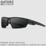 GATORZ�ʥ����������� WARHAWK / ANSI Z87.1+MILSPEC Ballistic Smoke UV w/Anti-Fog Black Logo GZ-15-002