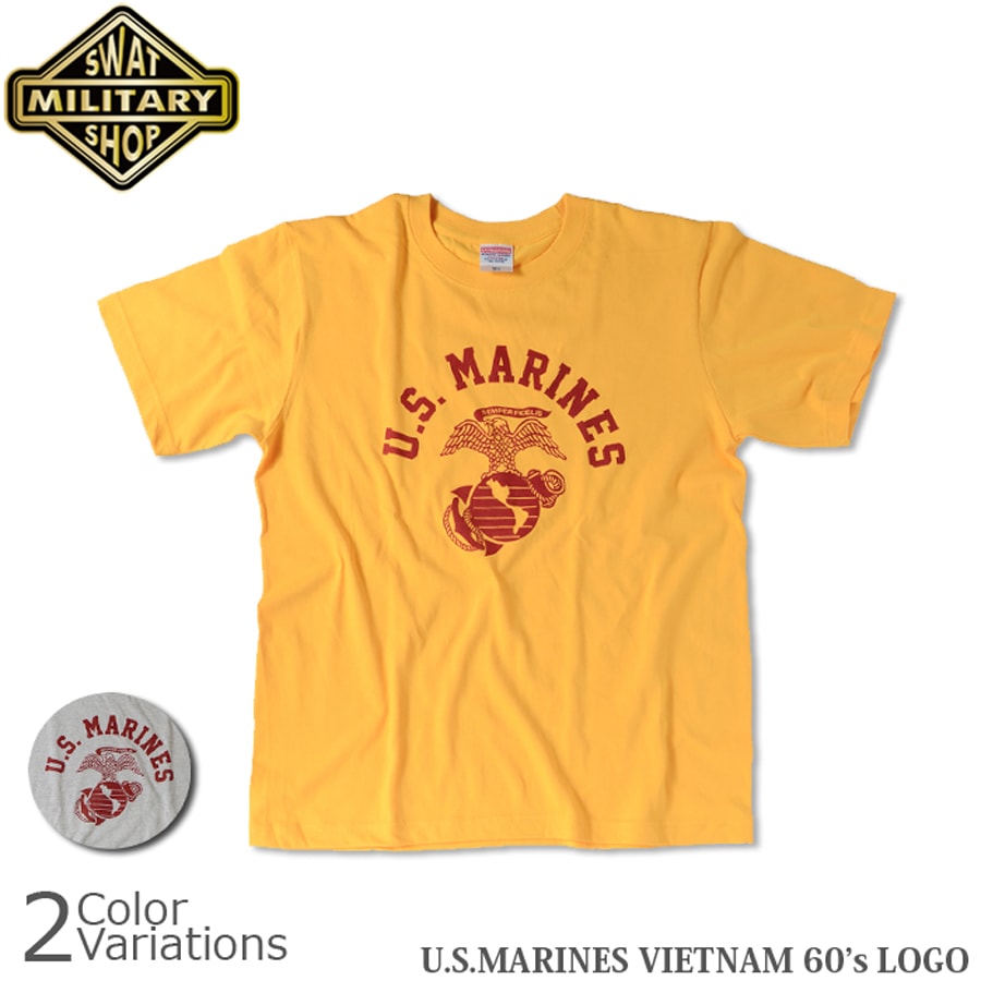 SWAT ORIGINAL U.S.MARINES VIETNAM 60’s LOGO 半袖 Tシャツ 【メール便：送料無料】