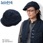 SUGAR CANE & Co.�ʥ��奬��������� 9oz. WABASH STRIPE APPLEJACK CAP �����Хå��� ���ȥ饤�� ���åץ른��å� ����å� SC02070