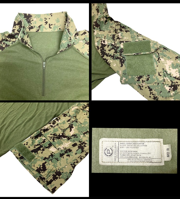 AOR2 コンバットシャツ NAVY CUSTOM 実物生地 新品未使用 ミリタリーショップ専門店 SWAT | Crye Precision（クライ