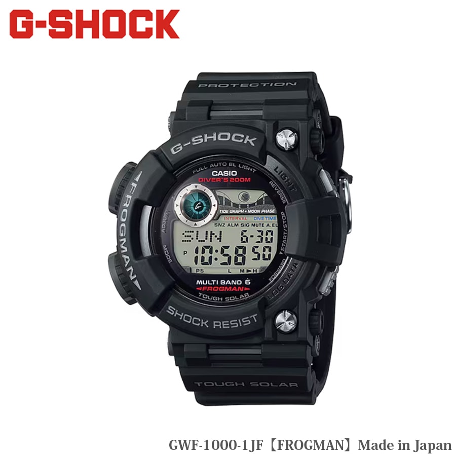 カシオ　G-SHOCK 1000-1A2JF フロッグマン　FROGMAN カシオ/G-SHOCK/FROGMAN(フロッグマン)/型番：GWF-A1000-1A2JF