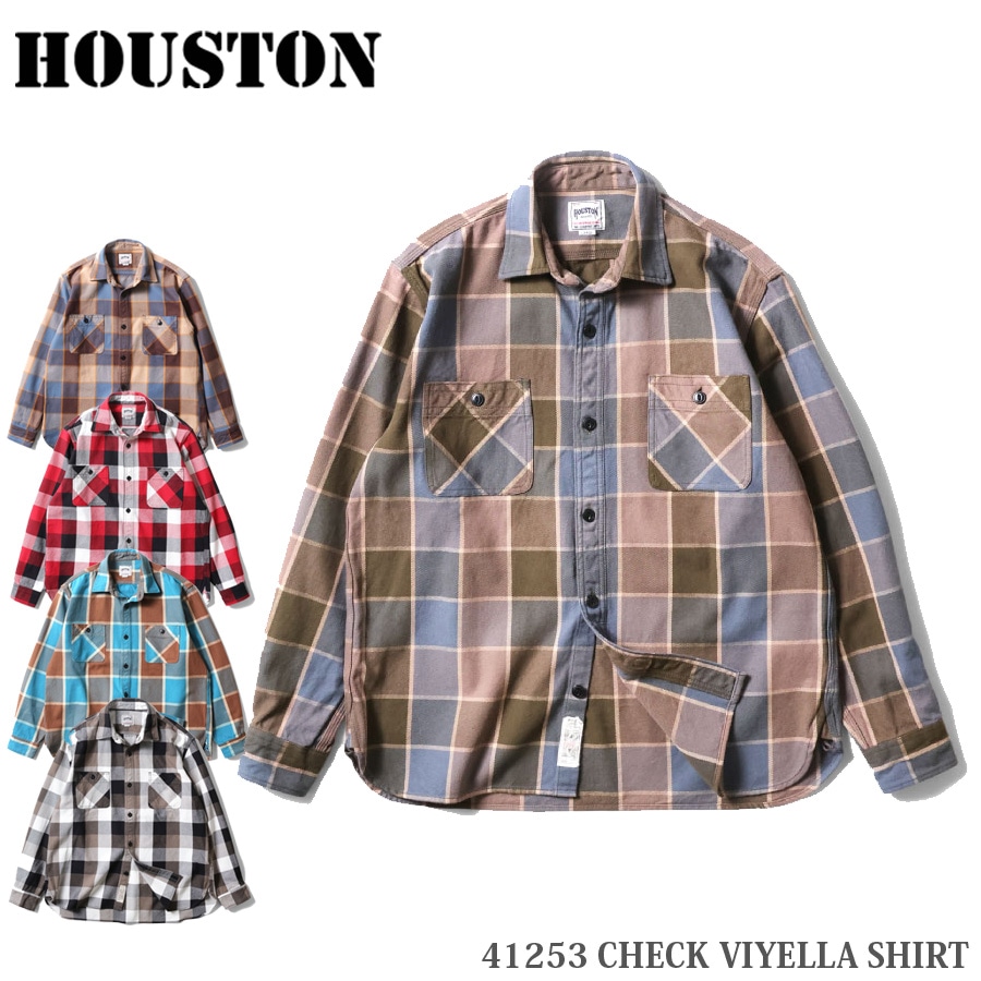 ミリタリーショップ専門店 SWAT | HOUSTON CHECK VIYELLA SHIRT