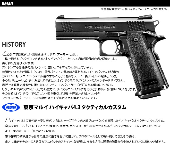 ミリタリーショップ専門店 SWAT | MARUI(東京マルイ) Hi-CAPA 4.3