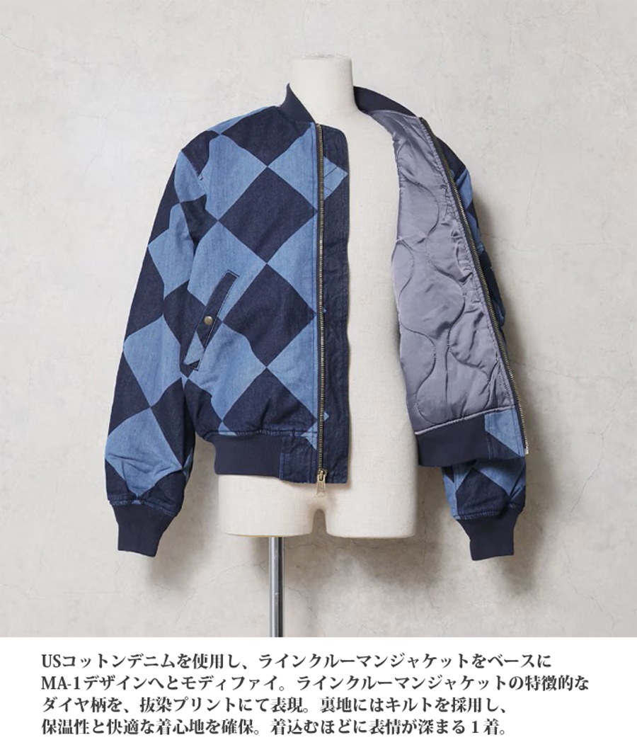 ミリタリーショップ専門店 SWAT | HOUSTON DENIM LINECREWMAN MA-1