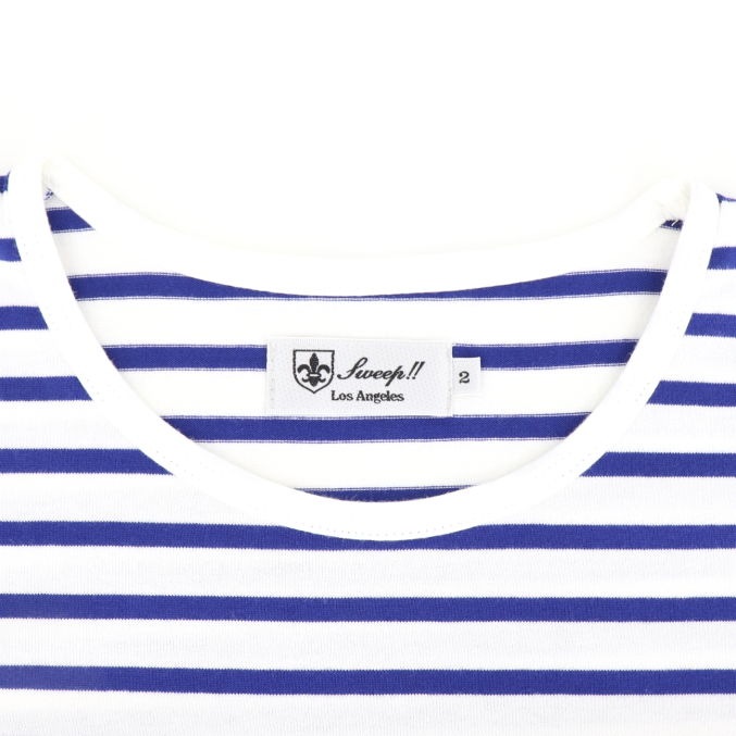 ������T-SHIRT �ܡ����� ���롼�ͥå�  T����� SL160002 NAVY��WHITE�ʥͥ��ӡ��ߥۥ磻�ȡ�