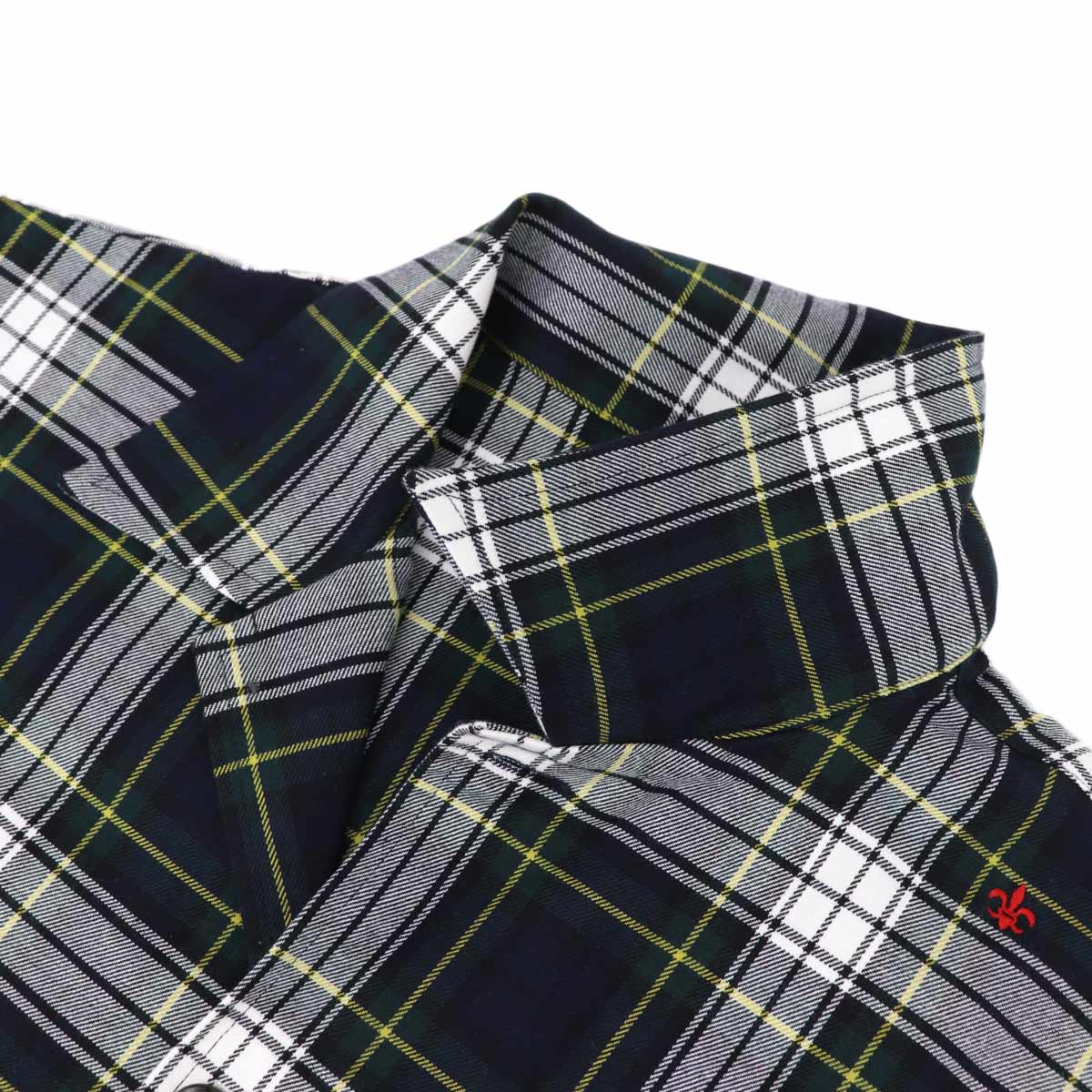 ストレッチツイル タータンチェック ビックシルエットシャツ