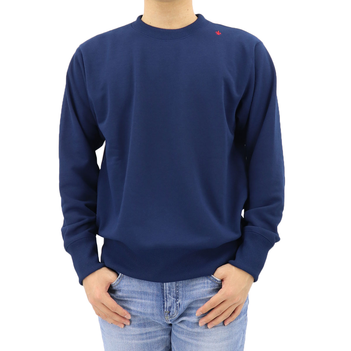 吸水速乾 クルーネック トレーナー SL180002 NAVY (ネイビー） | MEN'S