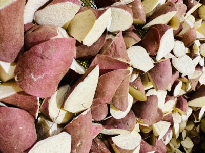 茨城県産紅はるか 乱切り 加熱済み　1kg