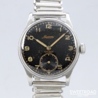 ミネルバ オリジナルブラックミラーダイヤル 1940年代 w-24322