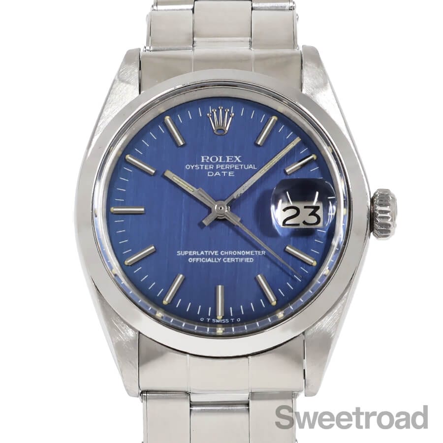 w*0様 タイムセール中！純正品 中古 ROLEX silverリューズ デイト ROLEX - 中古 ロレックス ROLEX 116234G Z番(2007年頃製造